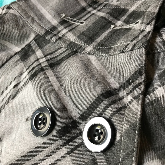 Apt. 9 Small Gray Plaid Jacket Blazer - Picture 6 of 8